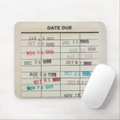 Printable Library Cards Mousepad Muismat (Met muis)
