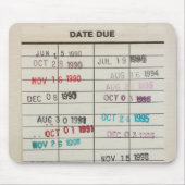 Printable Library Cards Mousepad Muismat (Voorkant)