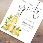 Printable Love First Spritz Welkom Vrijgezellenfee Poster