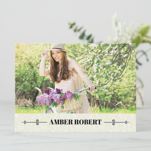 Printable Model Comp Card Kaart (Staand voorkant)