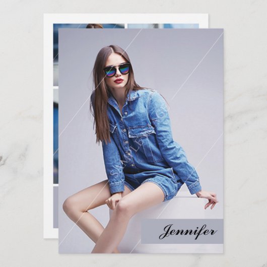 Printable MOdeling Comp Card Kaart (Voorkant / Achterkant)