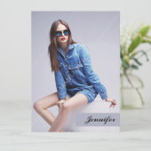 Printable MOdeling Comp Card Kaart (Staand voorkant)