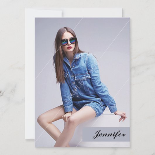 Printable MOdeling Comp Card Kaart (Voorkant)