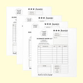 Printable Order Form, Custom Business Logo Invoice Notitieblok