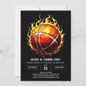 Printable Pastel Jongen Basketbal Verjaardag Kaart (Voorkant)