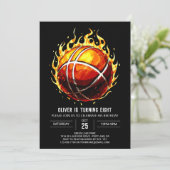 Printable Pastel Jongen Basketbal Verjaardag Kaart (Staand voorkant)