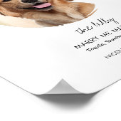 Printable Pet Dog Wedding Signature Drink Sign Poster (Hoek)