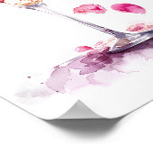 Printable Petals Prosecco Welkom in Vrijgezellenfe Poster (Hoek)