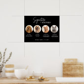 Printable Pets Signature Drinken Wedding Bar Sign Poster (Keuken)