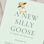 Printable Silly Goose Welcome to Baby Shower Poster