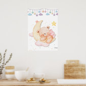 Printable Sleeping Teddy Bear Wall Art  Poster (Keuken)