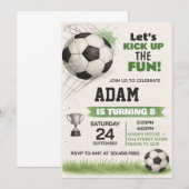 Printable Sports Party Nodig voor Jongens & Meisje Kaart (Voorkant / Achterkant)