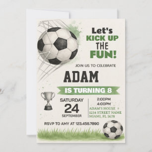 Printable Sports Party Nodig voor Jongens & Meisje Kaart