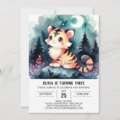 Printable Sweet Tiger Birthday Kaart (Voorkant)