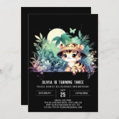 Printable Sweet Tiger Birthday Kaart (Voorkant / Achterkant)