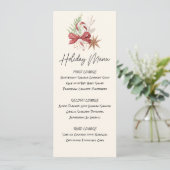 Printable Sweet Treats Holiday Menu Kaart (Staand voorkant)