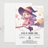 Printable Sweet Wizard Verjaardag Kaart (Voorkant / Achterkant)