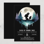 Printable Sweet Wolf Verjaardag Kaart (Voorkant / Achterkant)