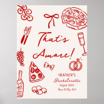 Printable That's Amore Bachelorette Party