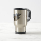 Printable Travel Mug, Gold Angel, voeg namen toe Reisbeker (Voorkant rechts)