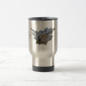 Printable Travel Mug, Gold Angel, voeg namen toe Reisbeker (Center)