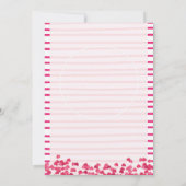 Printable Valentijns  Party brochure Sjabloon Kaart (Achterkant)