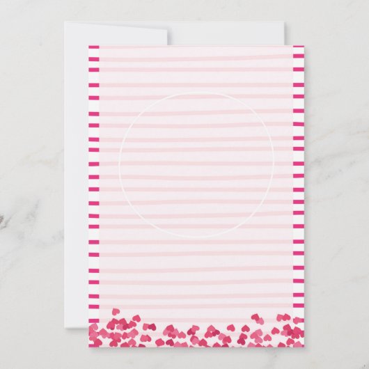 Printable Valentijns  Party brochure Sjabloon Kaart (Achterkant)