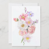 Printable Verjaardag Brunch Uitnodiging Wildflower (Achterkant)