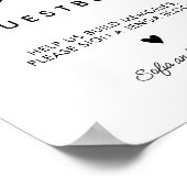 Printable Wedding Jenga Guest Book Sign Poster (Hoek)