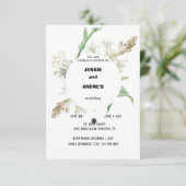 Printable Wedding Sjabloon Kaart (Staand voorkant)
