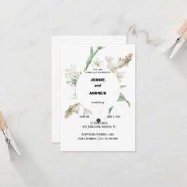 Printable Wedding Sjabloon Kaart