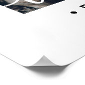 Printable Wedding Welkom Eenvoudige Moderne 2 Foto Poster (Hoek)