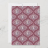 Printable Whimsical Pink Snowman Mandala Ogee Kaart (Voorkant)