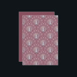 Printable Whimsical Pink Snowman Mandala Scallop Kaart<br><div class="desc">Verhoog uw scrapbooking en crafting projecten met deze Printable Whimsical Pink Snowman Mandala Scallop Scrapbook Paper, een charmante mix van feestelijk gejuich en ingewikkeld ontwerp. Deze hoogwaardige dubbelzijdige karton heeft een naadloos patroon van schattige sneeuwpoppen genesteld in mandala-sint-jakobsschelpen, waardoor een delicate en elegante winteresthetiek ontstaat. De zachte roze en bordeauxrode...</div>