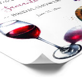 Printable Wine & Cheese Vrijgezellenfeest Welkomst Poster (Hoek)