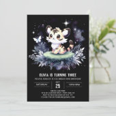 Printable Woodland Tiger Birthday Kaart (Staand voorkant)