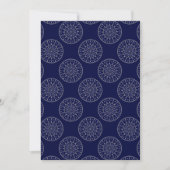 Printbaar Blauw Ditsy Winter Dotted Scrapbook Pape Kaart (Voorkant)
