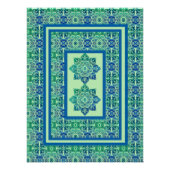 Printbaar blauw en groen poster (Voorkant)
