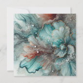 Printbaar Frosty Herfst Alcohol Ink Scrapbook Pape Kaart (Achterkant)