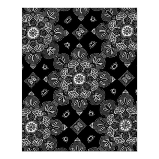 Printbaar Poster met Medallion Design (Voorkant)