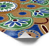 Printbaar Poster met Medallion ontwerp (Hoek)