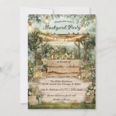 Printbaar Tuinfeest met een Landelijke Uitstraling Kaart (Voorkant)