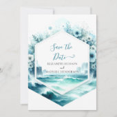 Printbare grillige nautische bruiloft save the date (Voorkant)