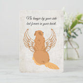 Printbare Kaart voor huisdiercondoleances met hond (Staand voorkant)