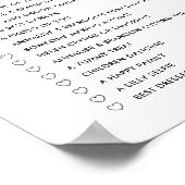 Printbare Minimalistische I Spy Huwelijks Foto Jac Poster (Hoek)