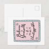 Printbare Motivatie Postkaart (Voorkant / Achterkant)
