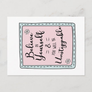 Printbare Motivatie Postkaart