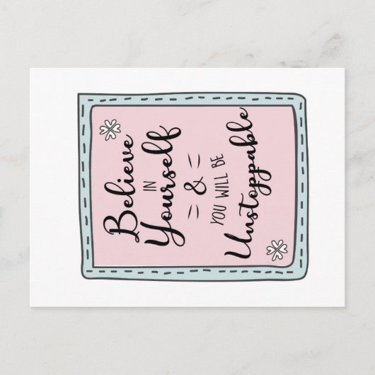 Printbare Motivatie Postkaart (Voorkant)