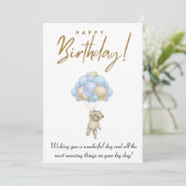 Printbare verjaardagsverjaardag Kaart (Staand voorkant)