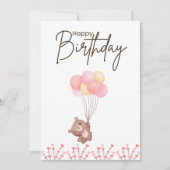 Printbare verjaardagsverjaardag Kaart (Voorkant)